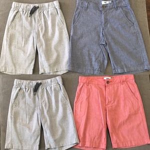4 Boys shorts bundle lot size 8 M